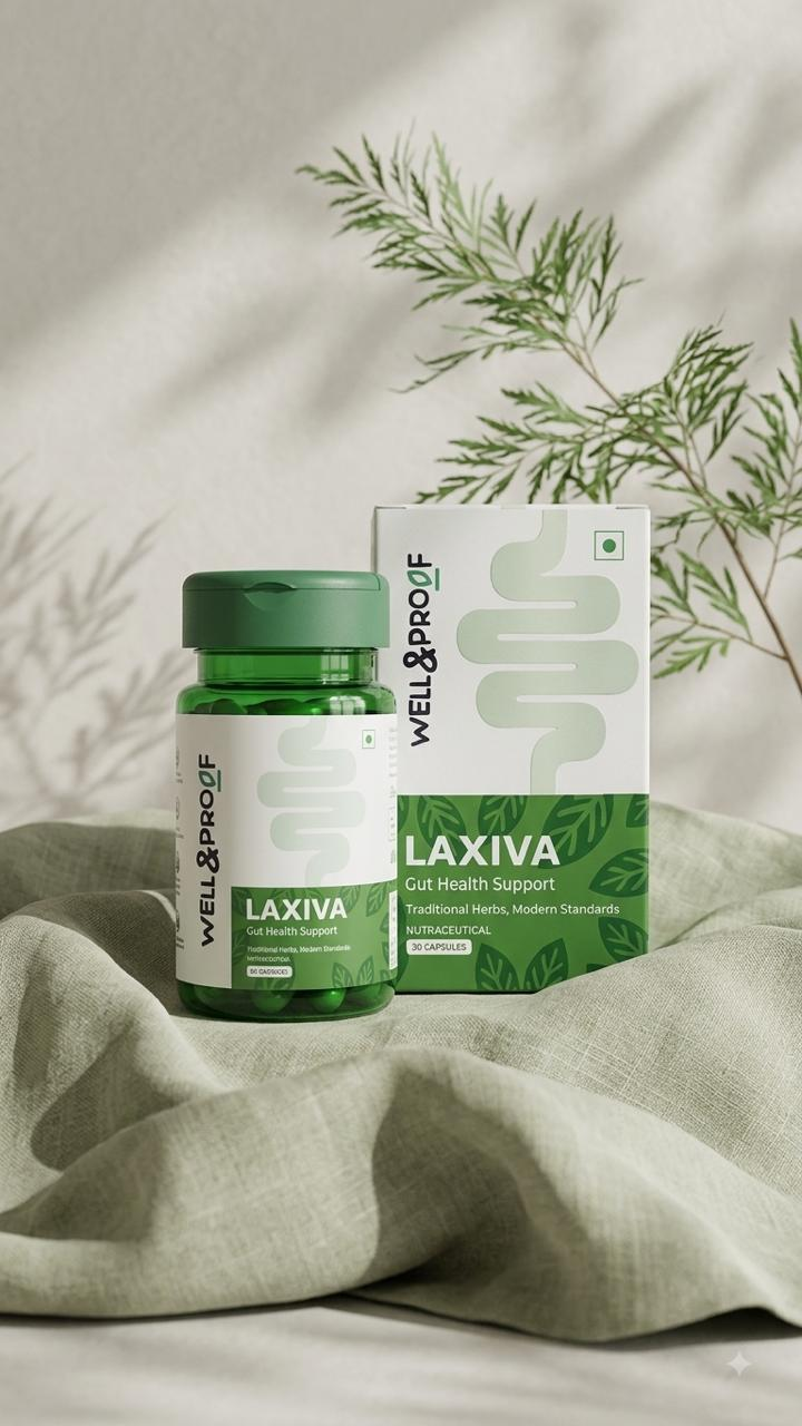 Well & Proof Laxiva bottle and carton